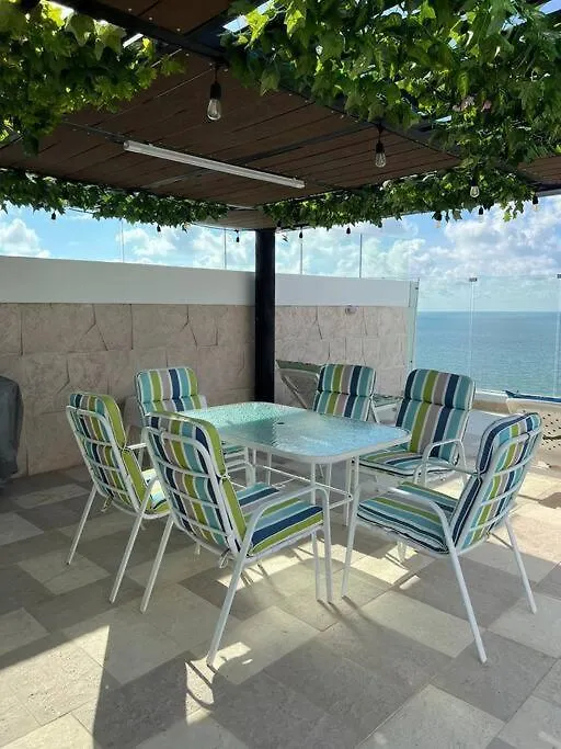Zona Morros Cartagena Apto 2 Hab Con Jacuzzi Y Terraza Bbq, Wifi Y Frente A La Playa Apartment